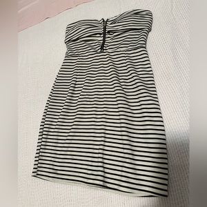 Strapless mini dress